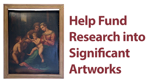 Support Research of Old Masters Painting "Madonna and Christ Child with ... image