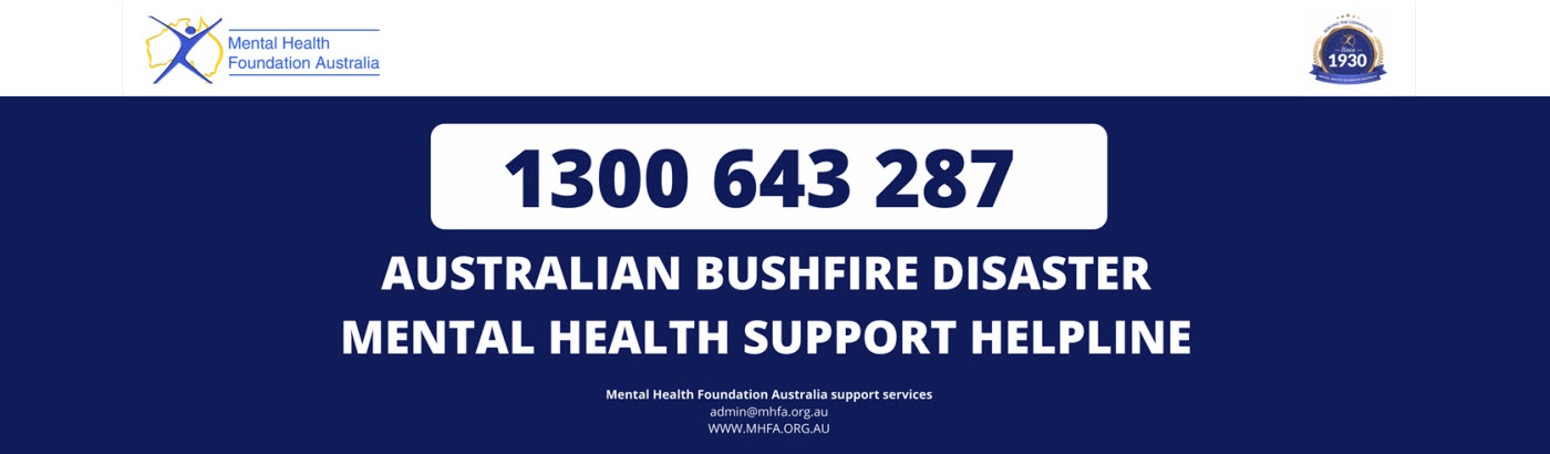 Mental Health Support Appeal for Bushfires across Australia